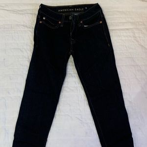 American Eagle Dark Blue Skinny Flex Jeans Size 26x28